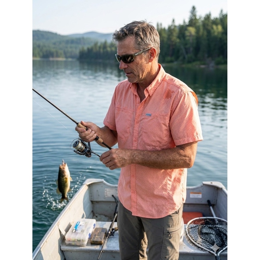 Columbia PFG Vented Fishing Shirt. Size XXL 25"‎ PTP, 26" Long.